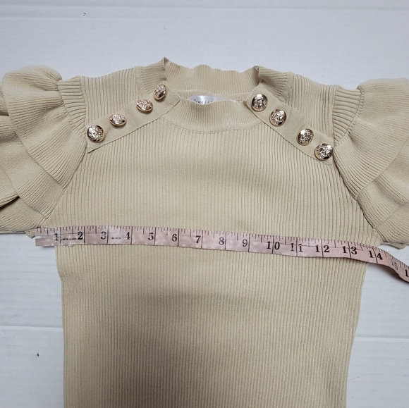 Ruffle Button Sweater - Picture 12 of 14